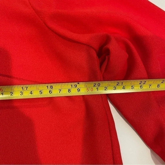 Who What Wear red tunic top with bell sleeves. Size Medium. - Picture 9 of 9